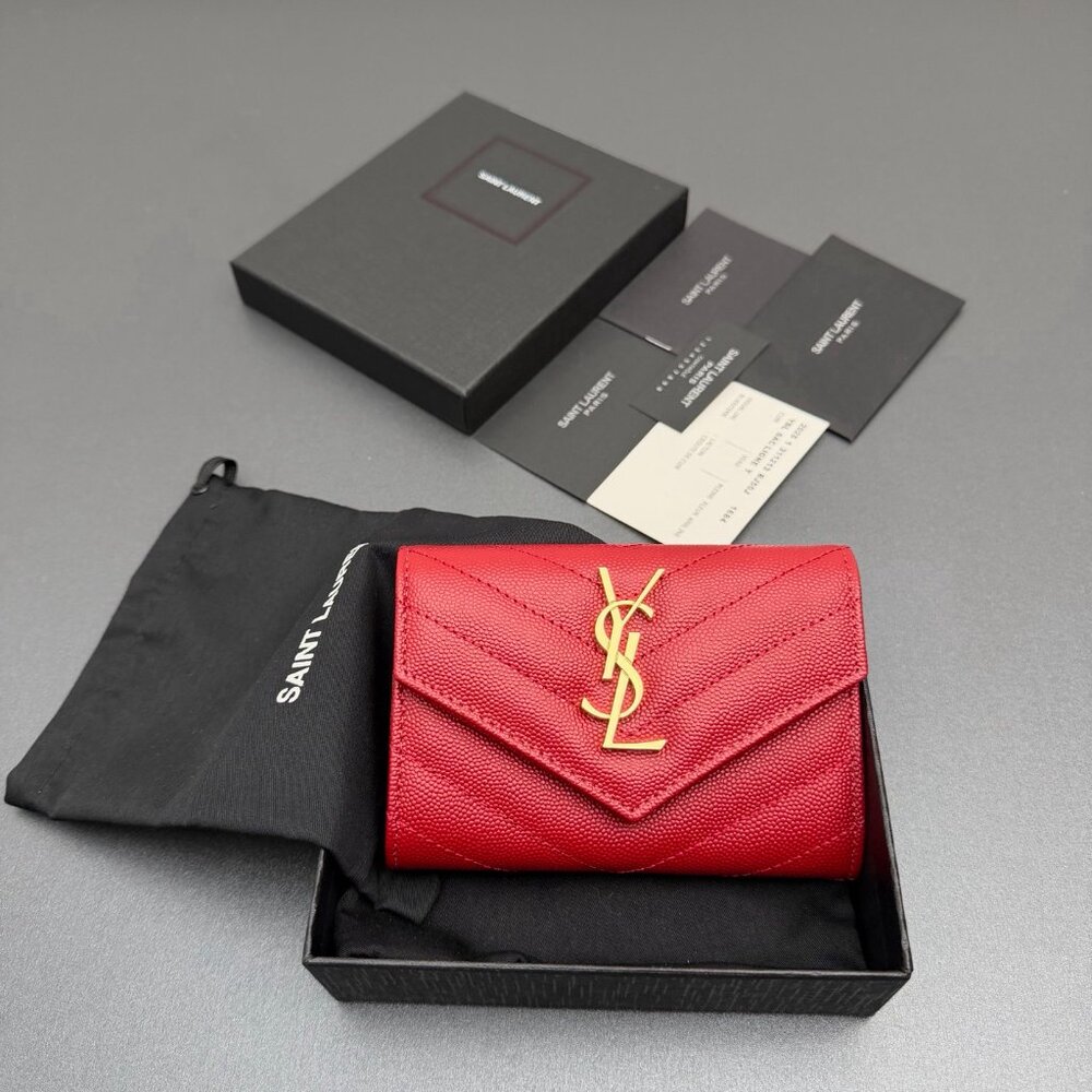 Ysl Monogram Small Envelope Wallet. - image 8